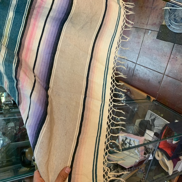 Vintage Mexican Saltillo Serape - Picture 4 of 4